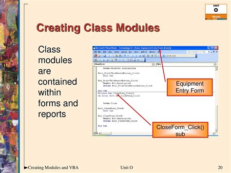 Creating modules .